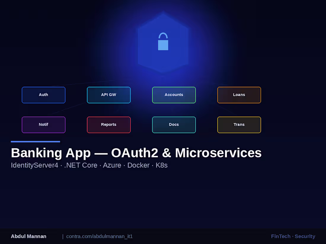 Cover image for Banking App — OAuth2 & Microservices Migration