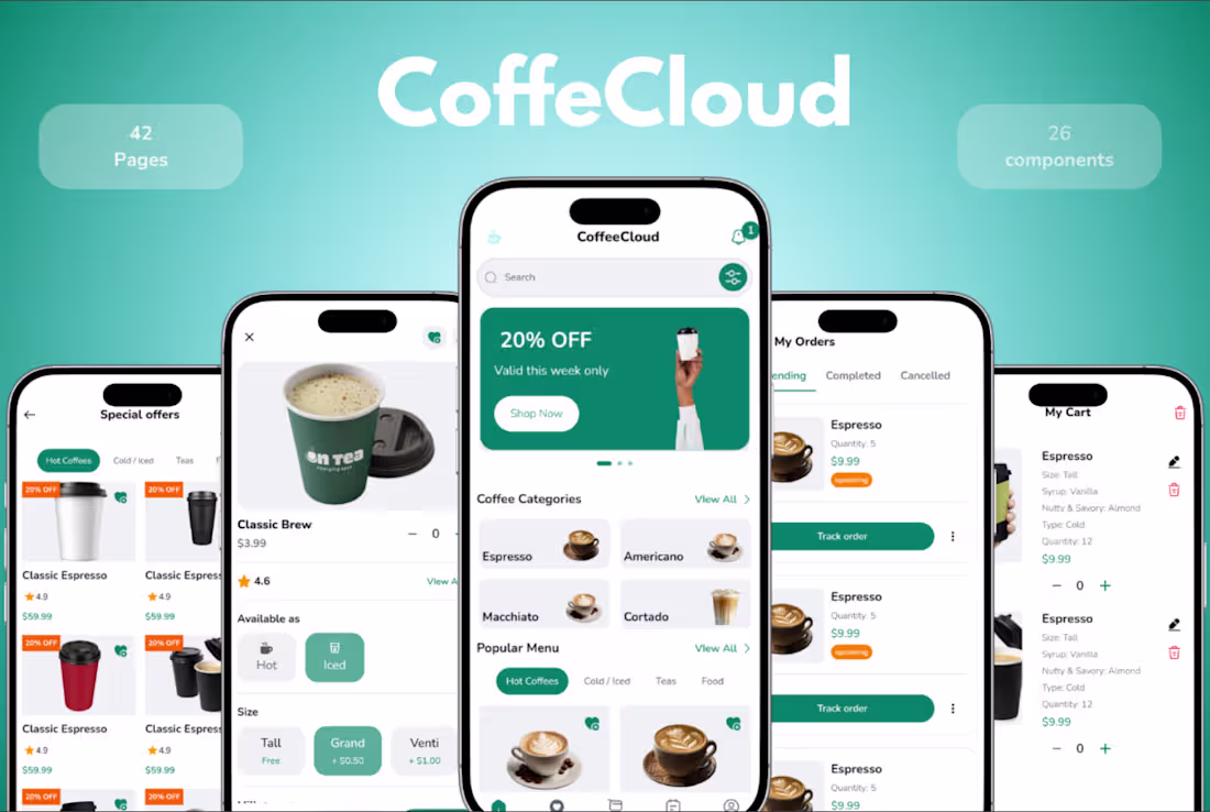 Cover image for CoffeeCloud – Coffee Shop E-Commerce