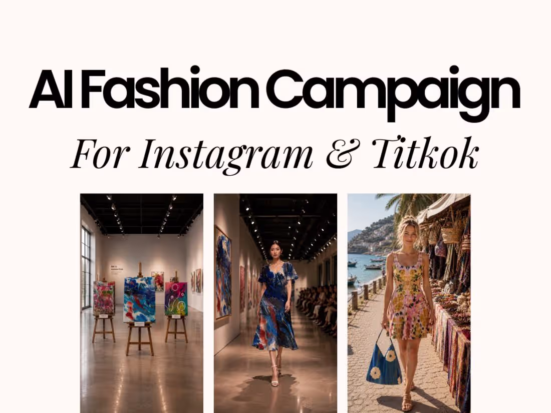 Cover image for Created an AI-generated fashion campaign