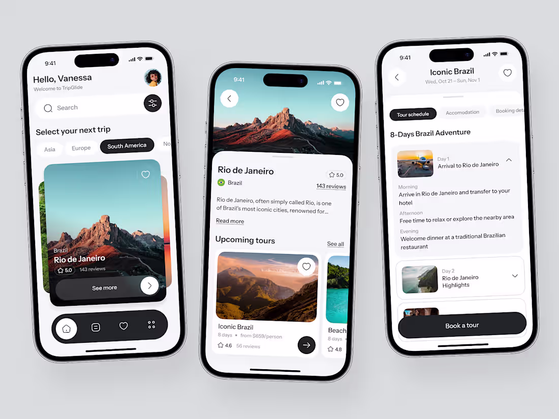Cover image for Travel App Design Concept