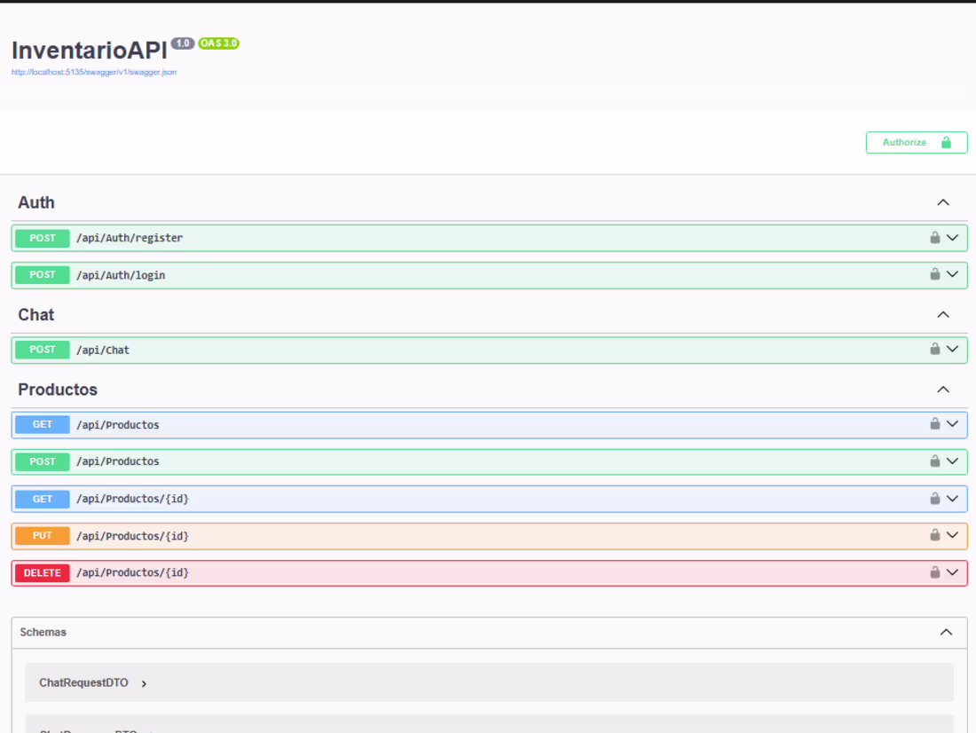 Cover image for Inventary API: JWT Auth + AI-Powered Chat