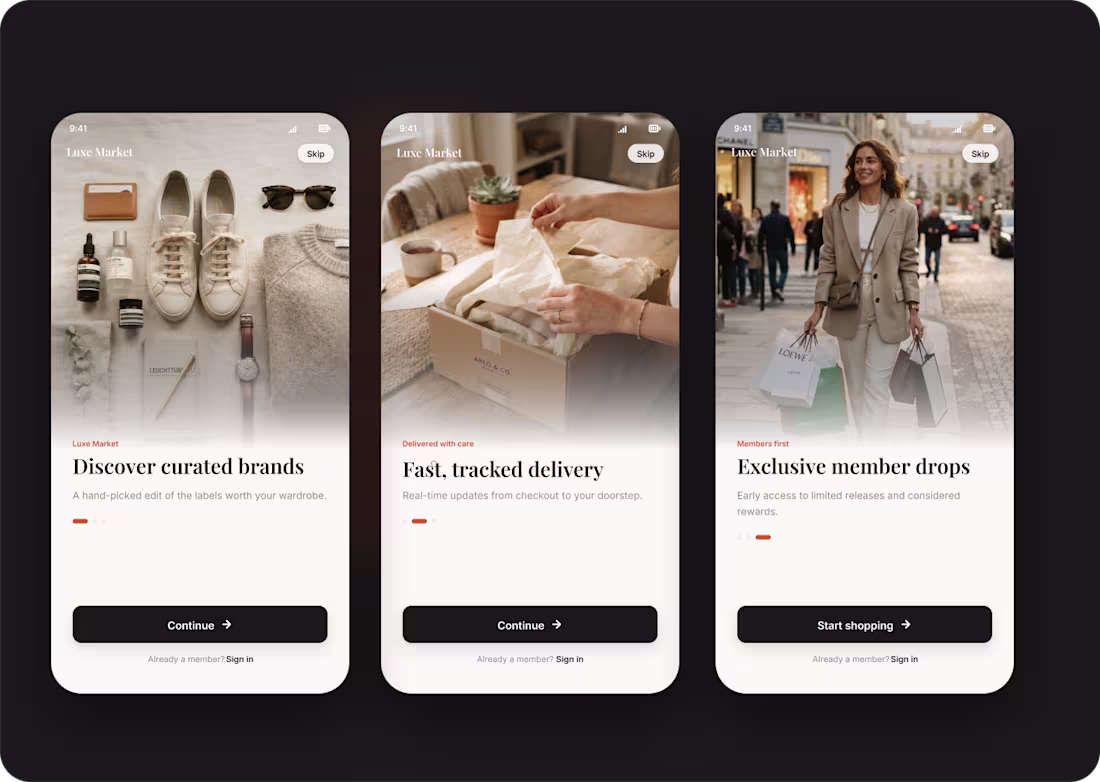 Cover image for Luxe Market — Premium Mobile