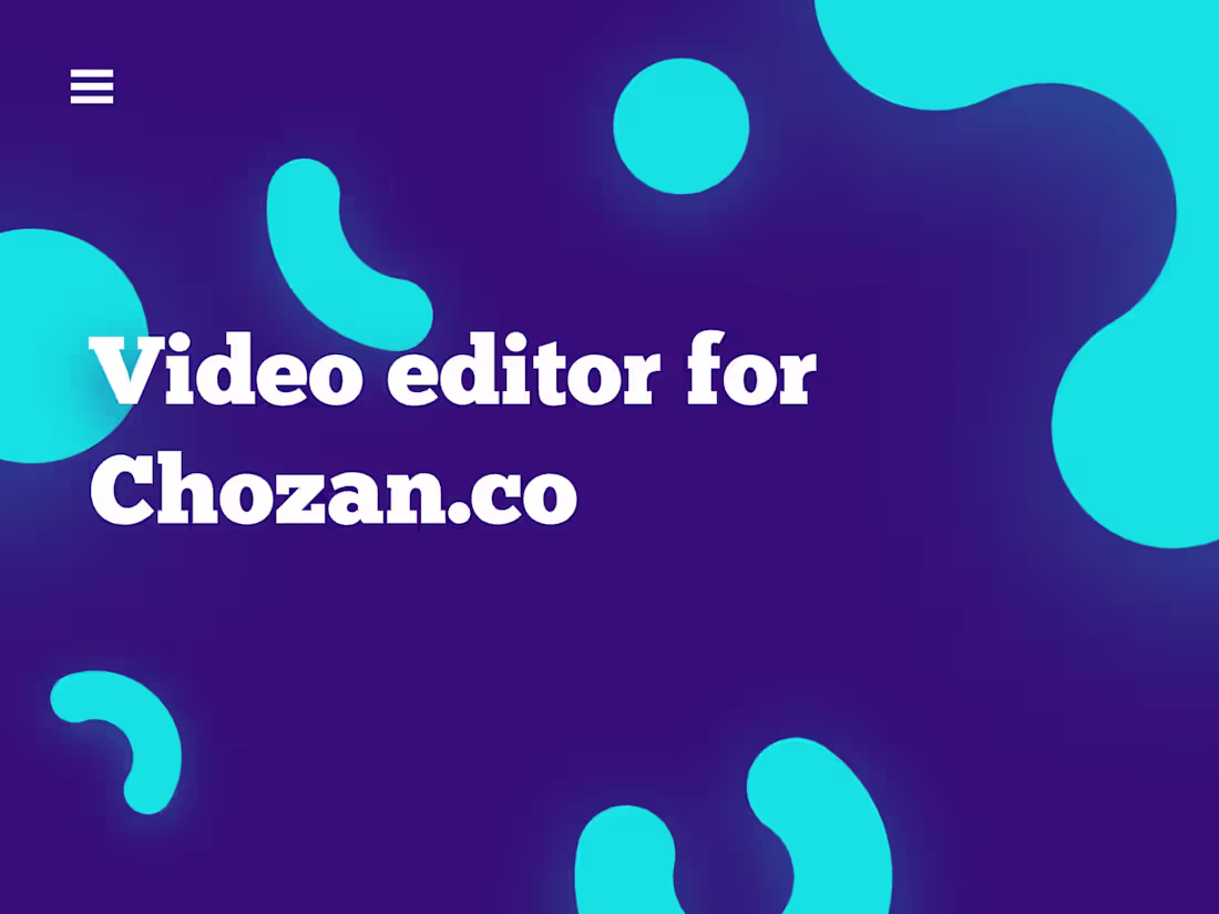Cover image for Video editor for interviews