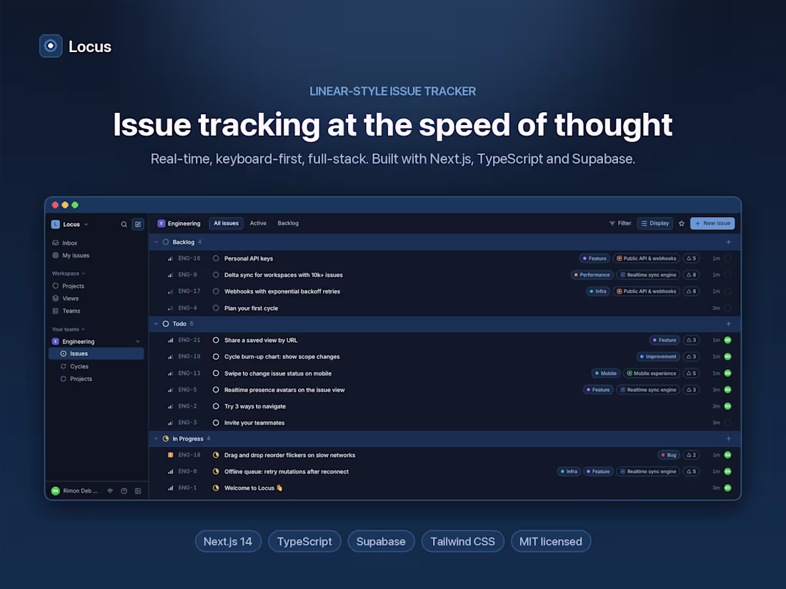 Cover image for Locus — a Linear-style issue