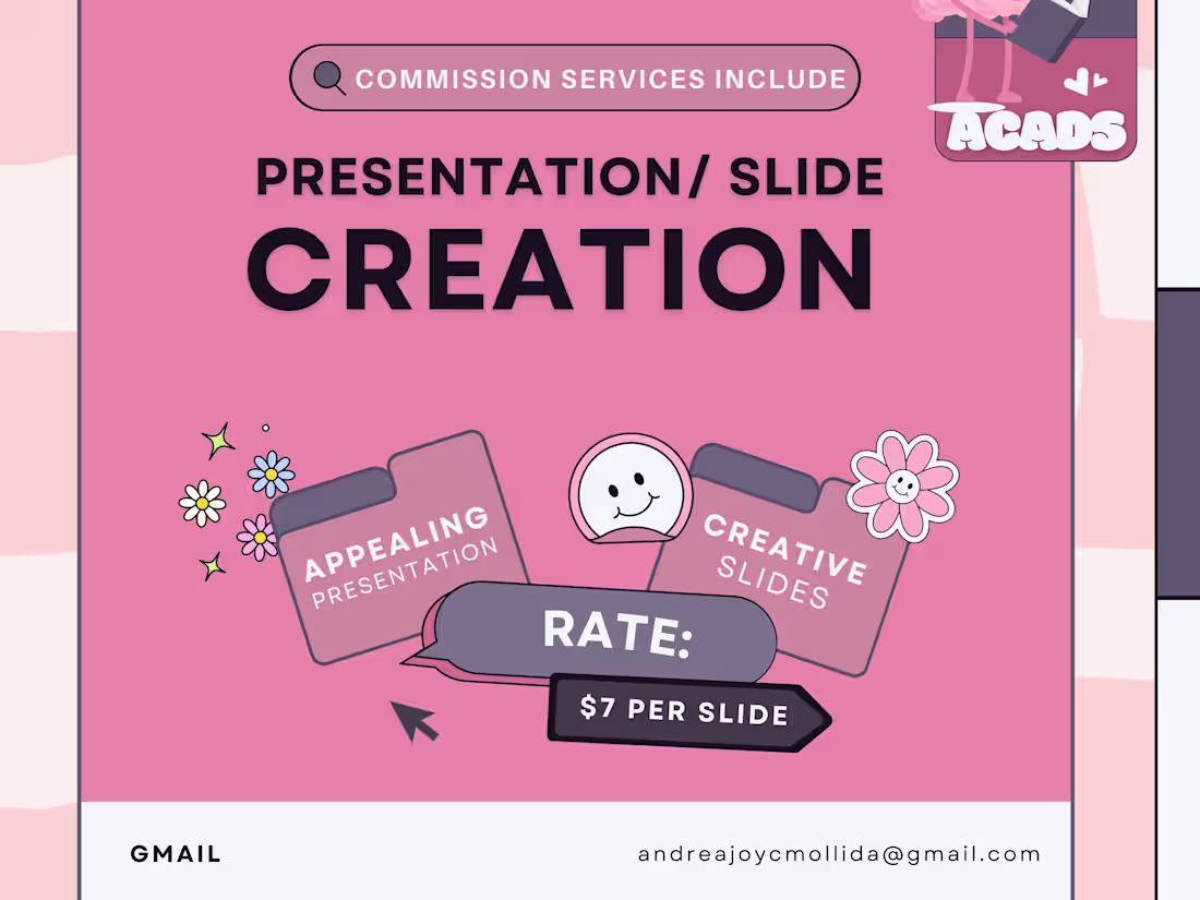Cover image for Presentation/ Slide Deck Making with AEya