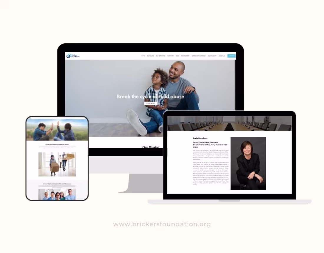 Cover image for Squarespace Website Design for The Brickers Foundation