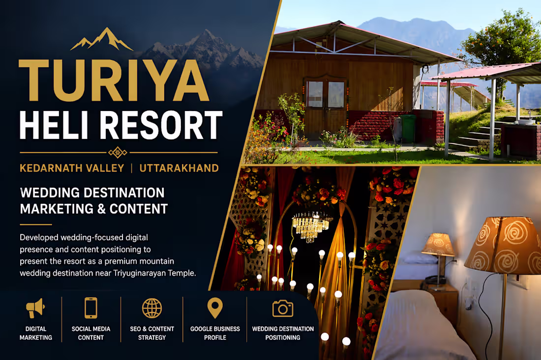 Cover image for The Turiya Heli Resort Hospitality Positioning & Guest Exper...