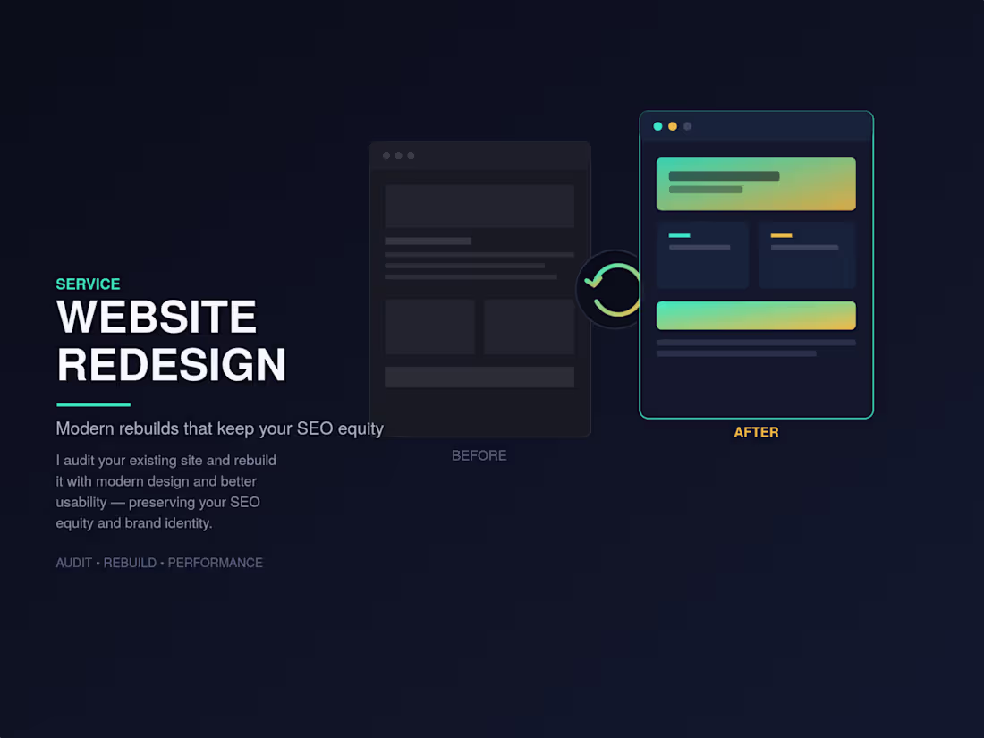 Cover image for Website Redesign & Rework