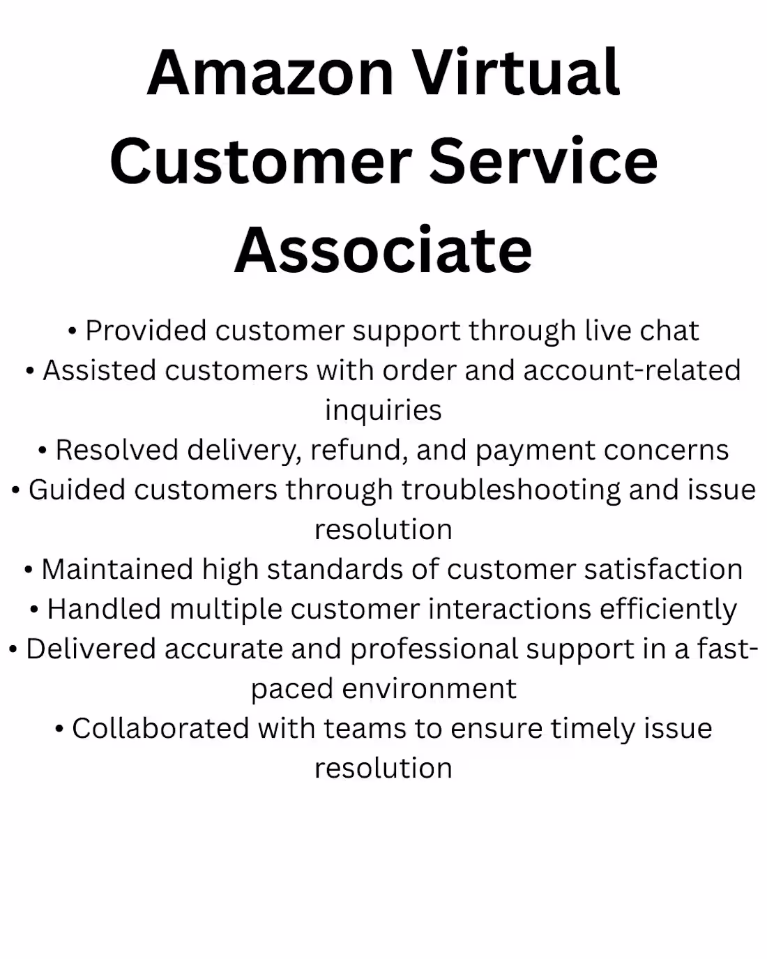 Cover image for Virtual Customer Service Associate with