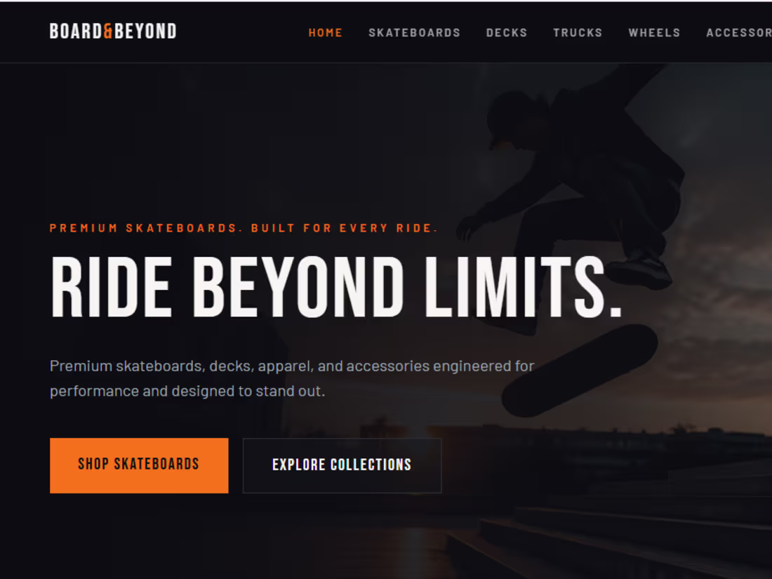 Cover image for Skateboard Store Design | Beyond