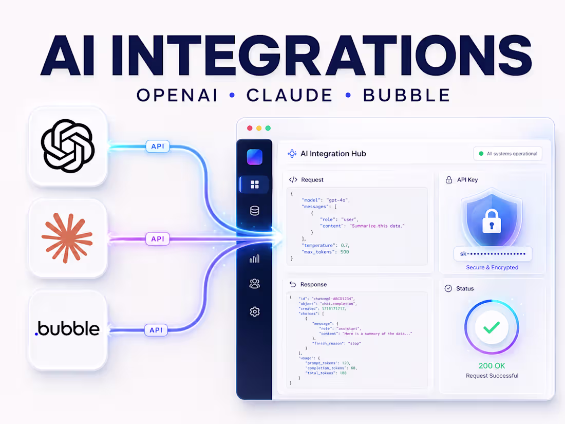 Cover image for OpenAI, Claude and Bubble AI Integration