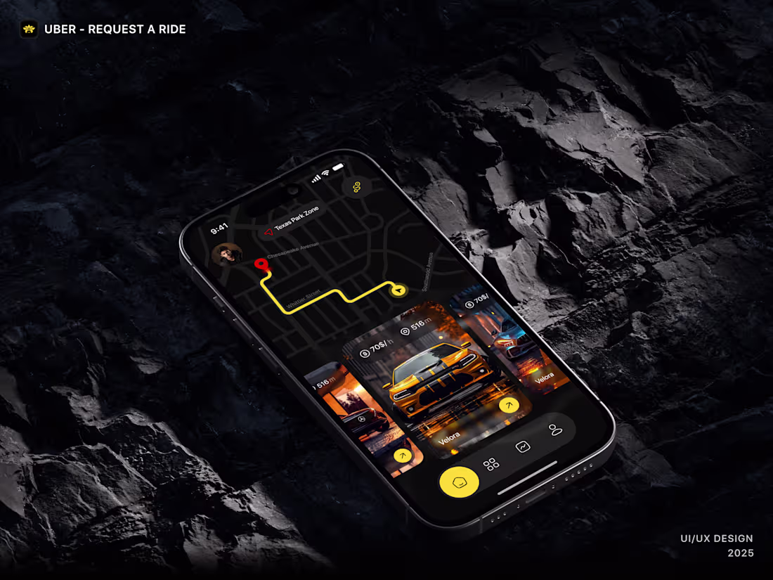 Cover image for  Ride App UI UX