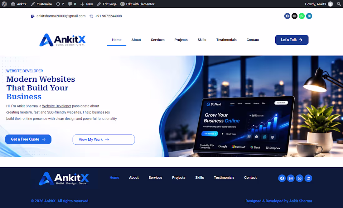 Cover image for Custom Front-End Web Development (HTML/CSS/JS)
