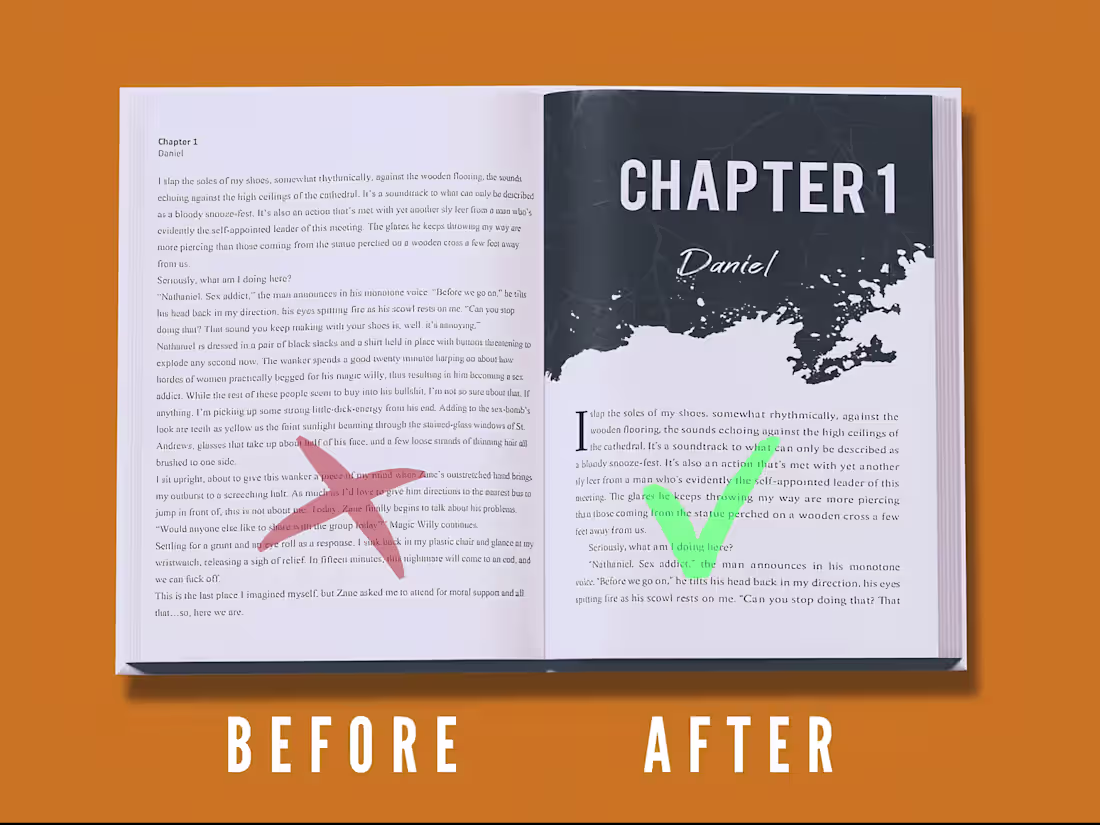 Cover image for I transformed a raw manuscript into a clean, professional, p...
