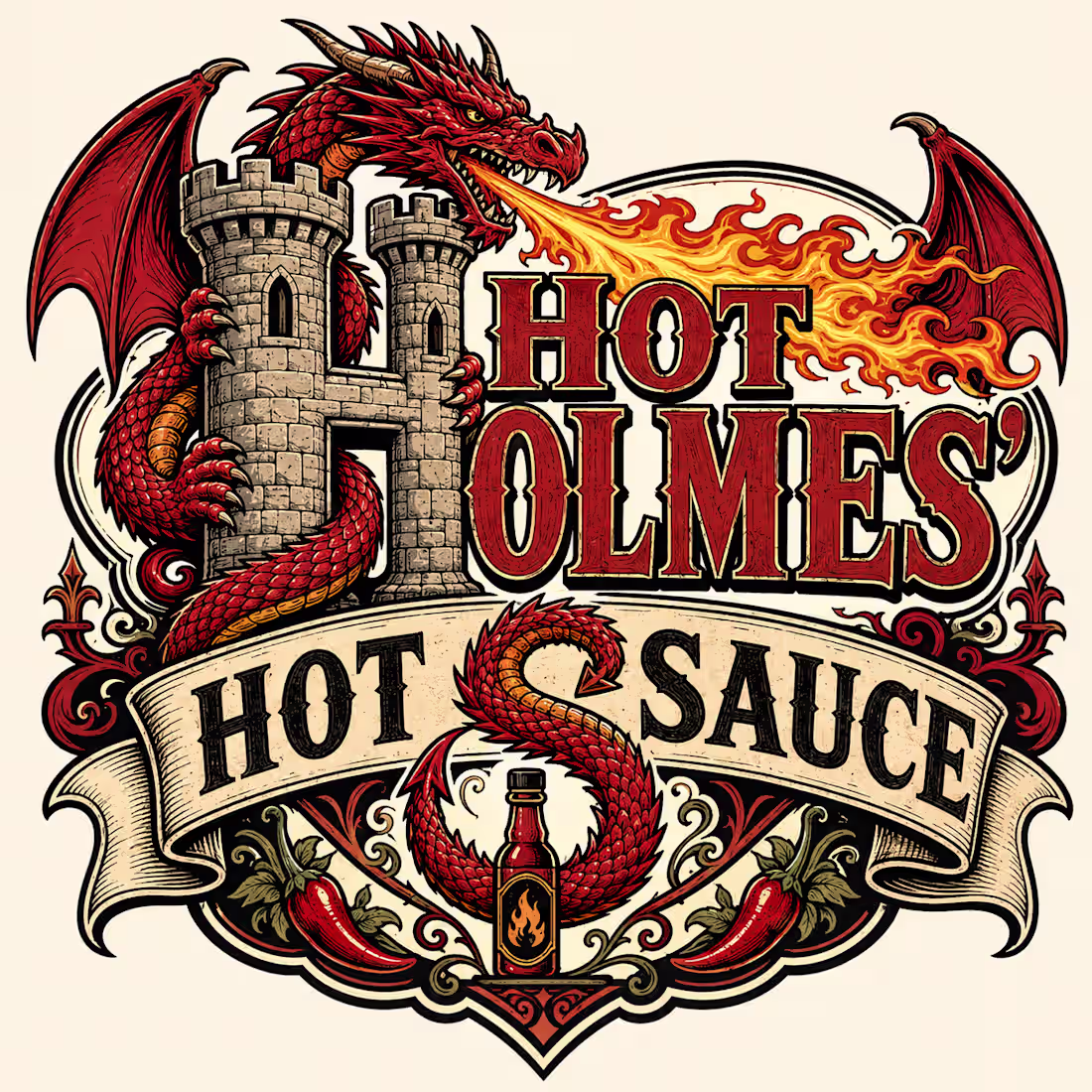 Cover image for Hot Sauce Brand Logo &