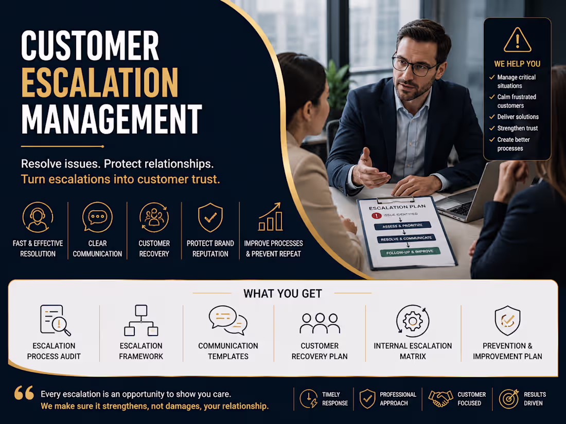 Cover image for Customer Escalation Management