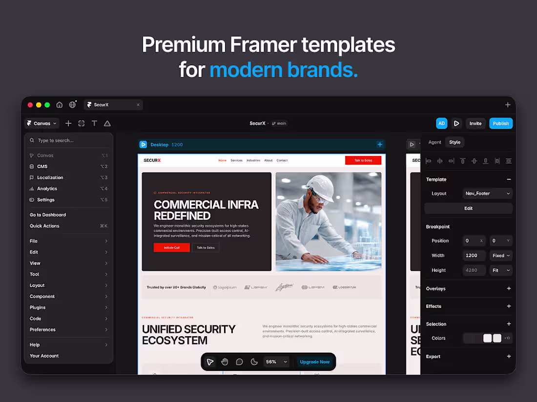 Cover image for Premium Framer Template Design & Integration