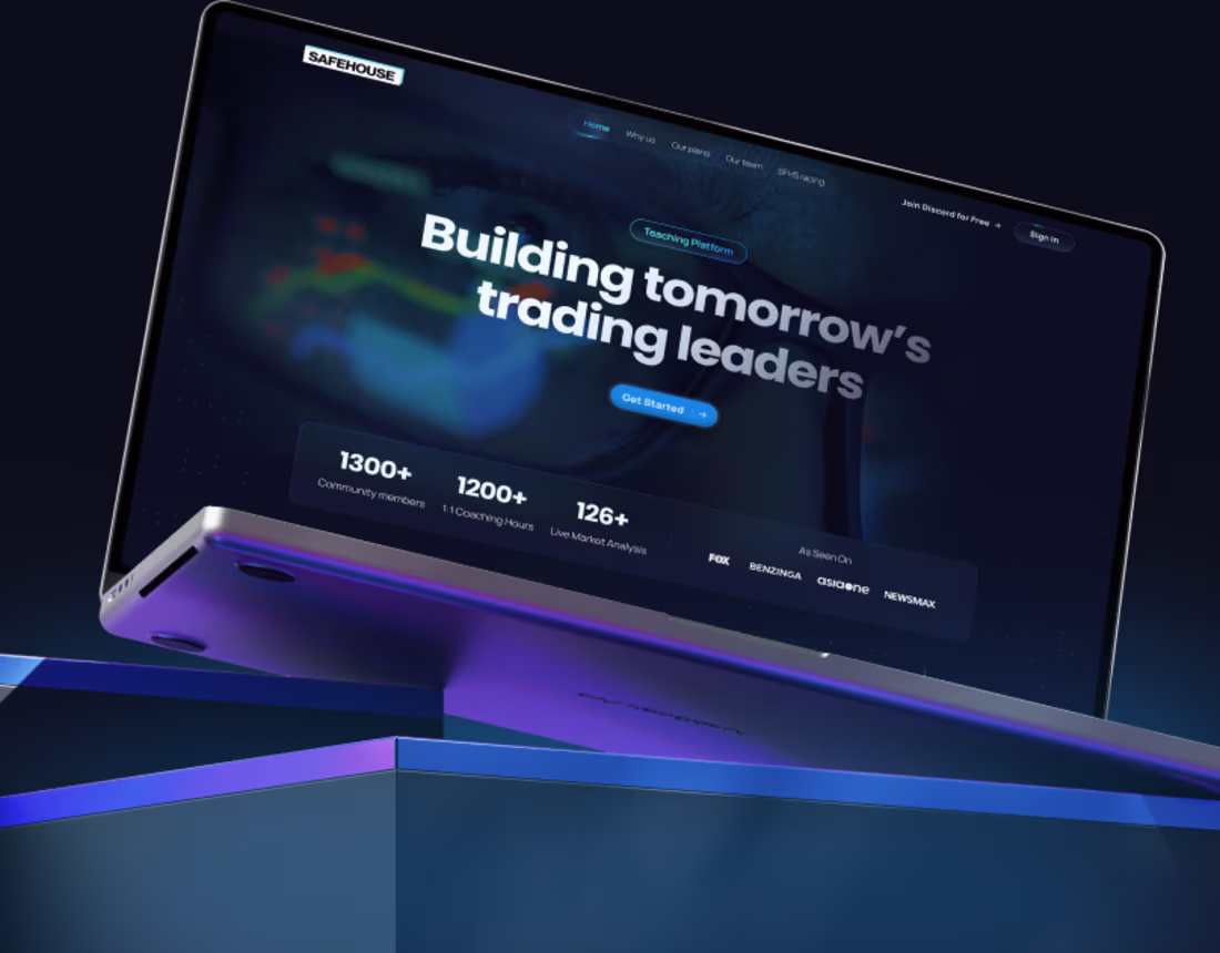 Cover image for Safehouse Trading Website Design