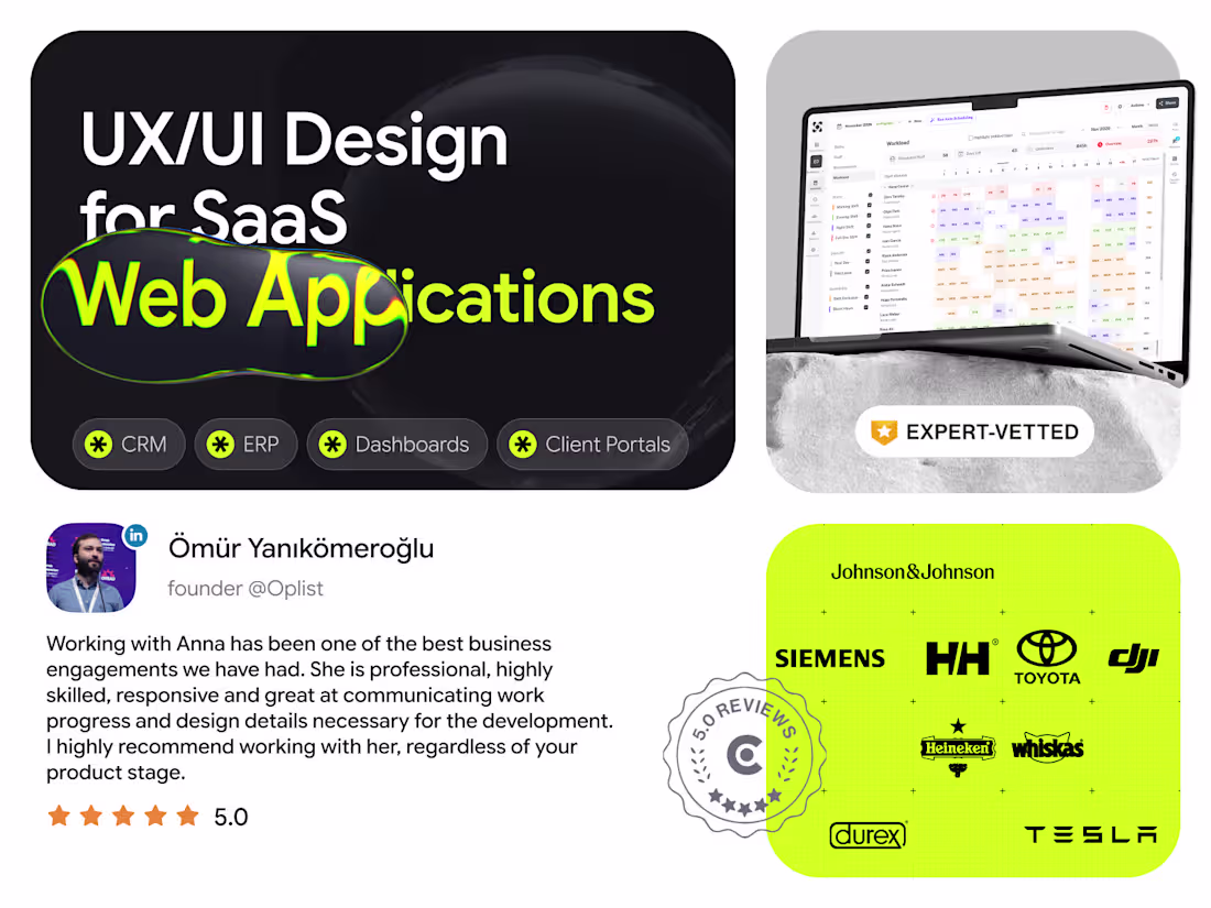 Cover image for UX/UI Design for SaaS Web Applications