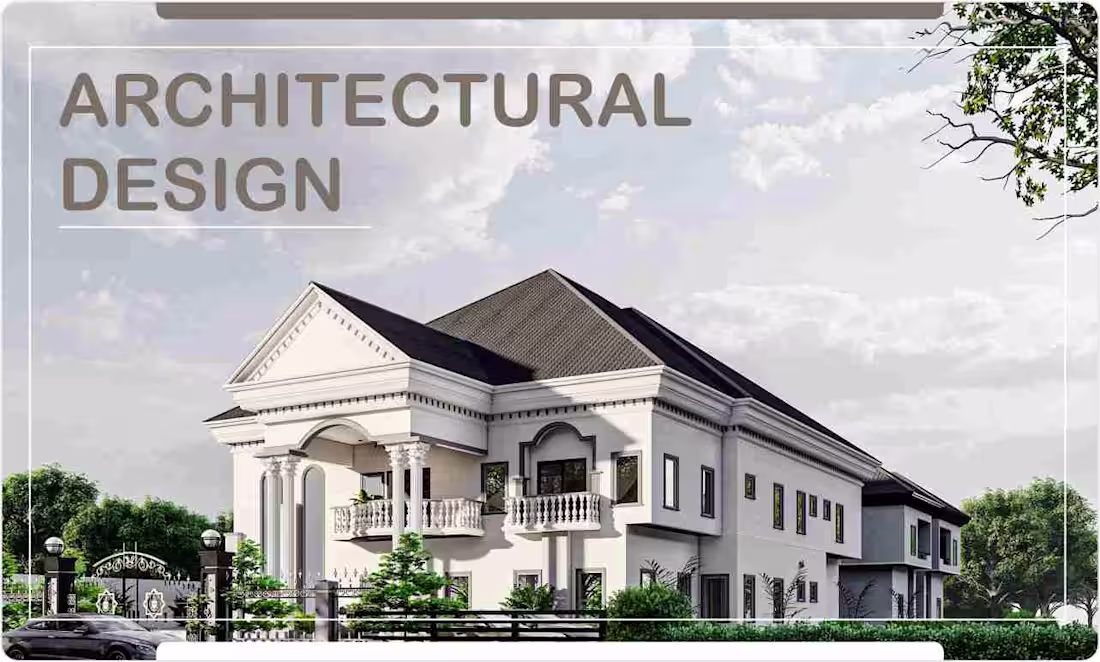 Cover image for modern house design: plans, interiors and  exterior renders