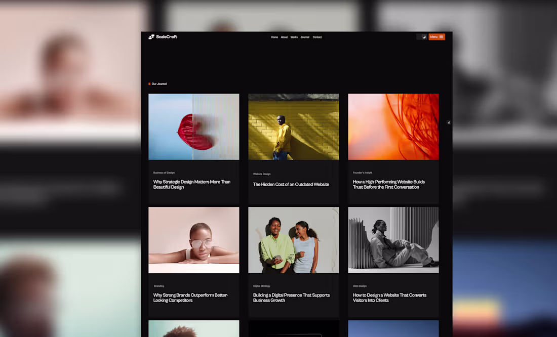 Cover image for Scale Craft - Agency Website