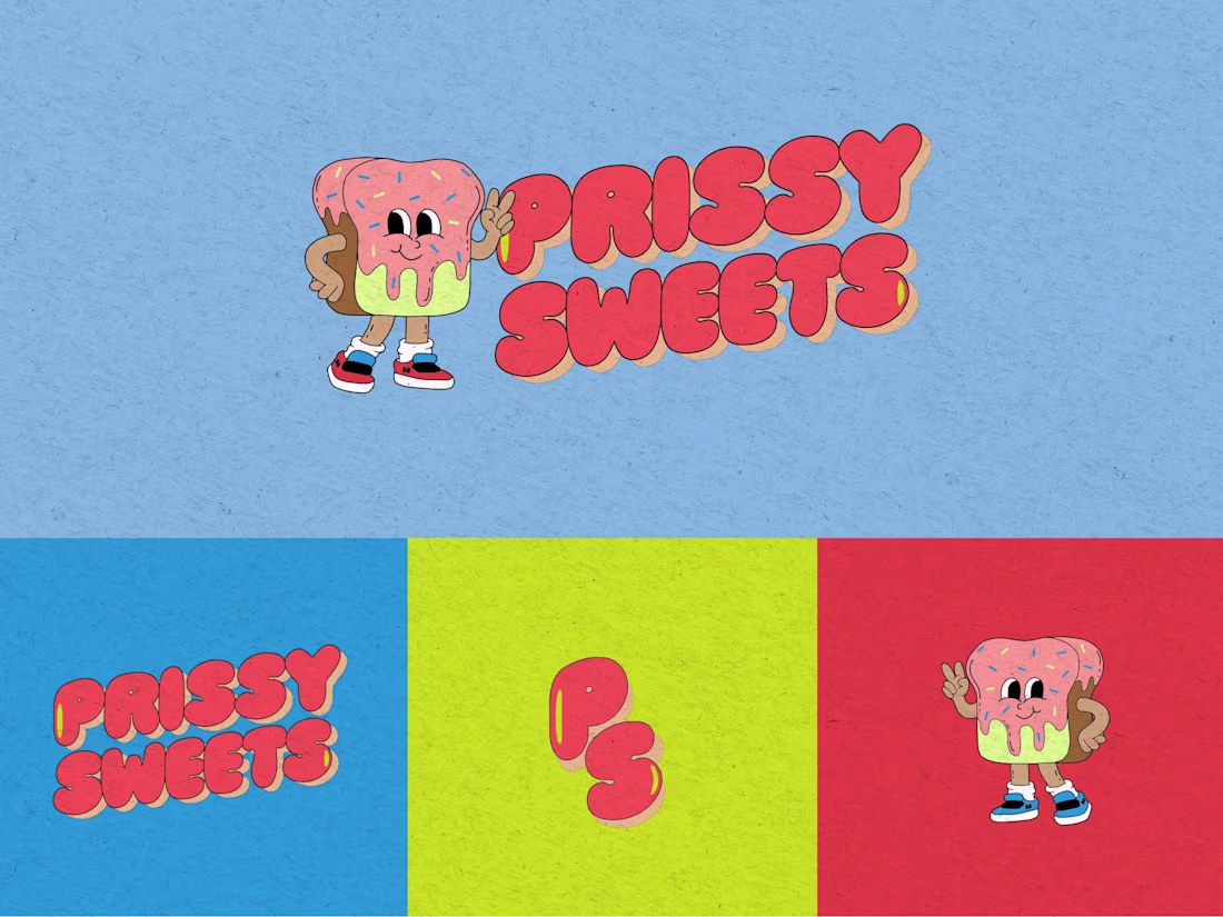 Cover image for Prissy Sweets | Illustrative Brand Identity 