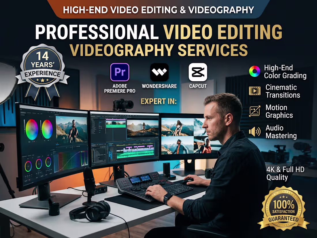 Cover image for Professional Video Editing Services
