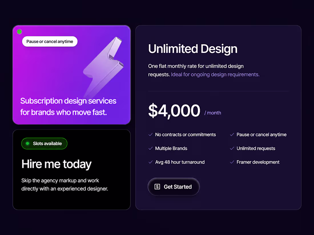 Cover image for Unlimited Design & Development Subscription