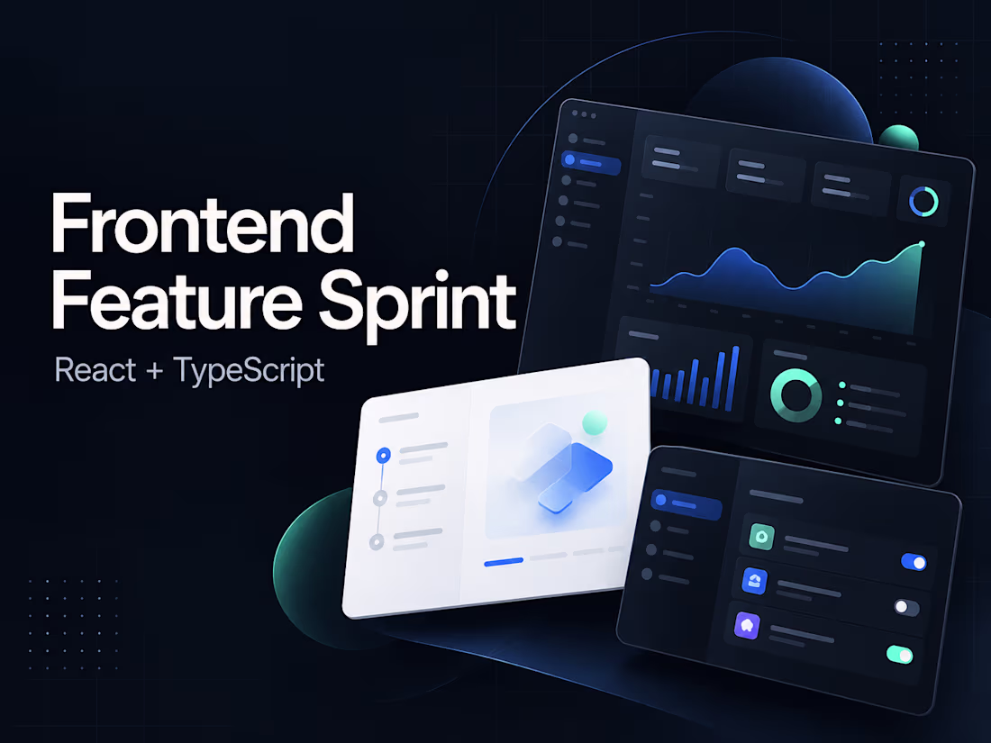 Cover image for React & TypeScript Frontend Feature Sprint