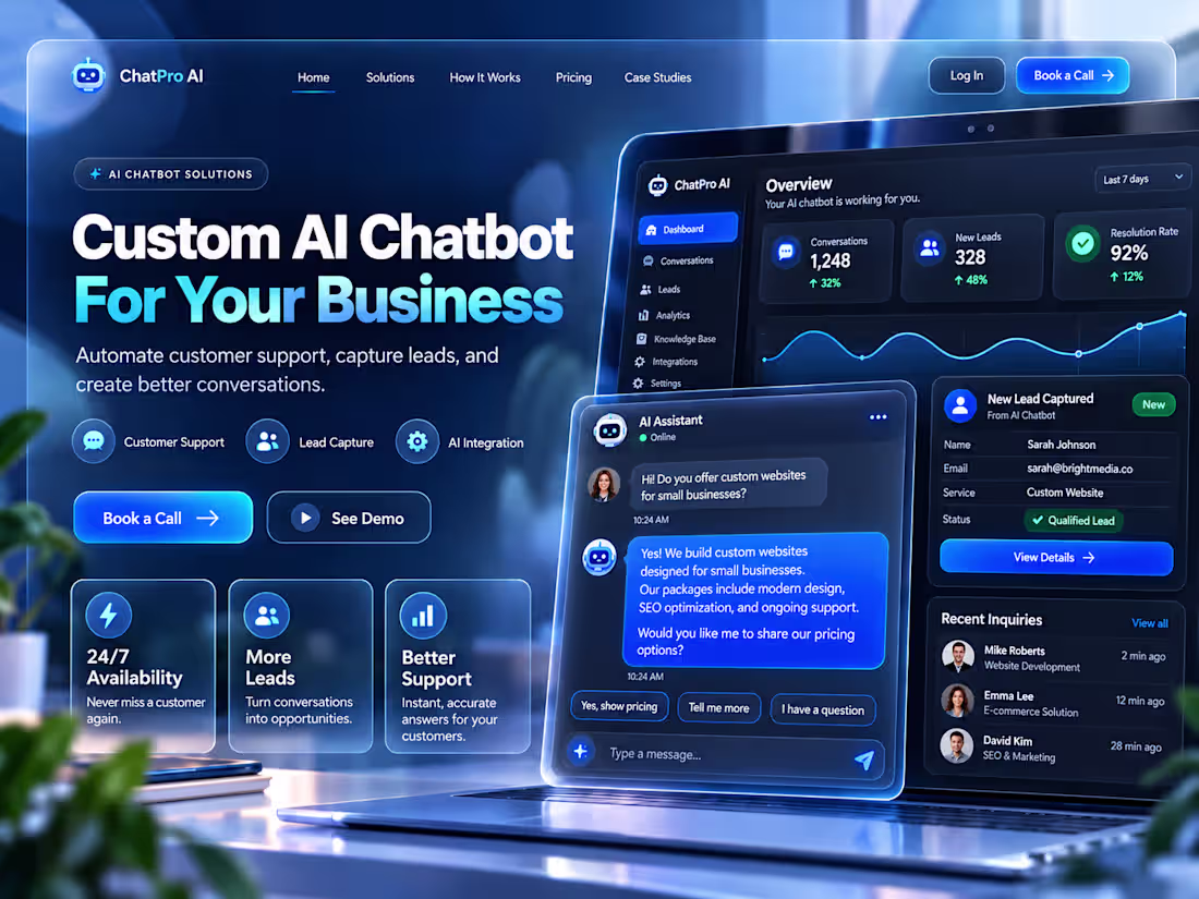 Cover image for I will build a Custom AI ChatBot for your Business