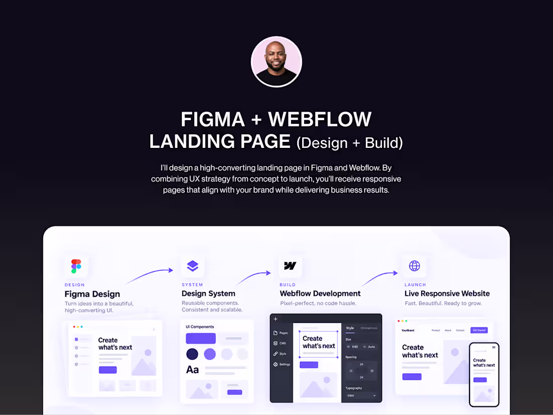 Cover image for Landing Page (Design + Build)