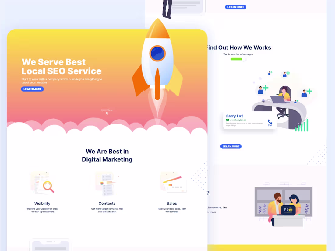 Cover image for Landing Page Design - UI UX