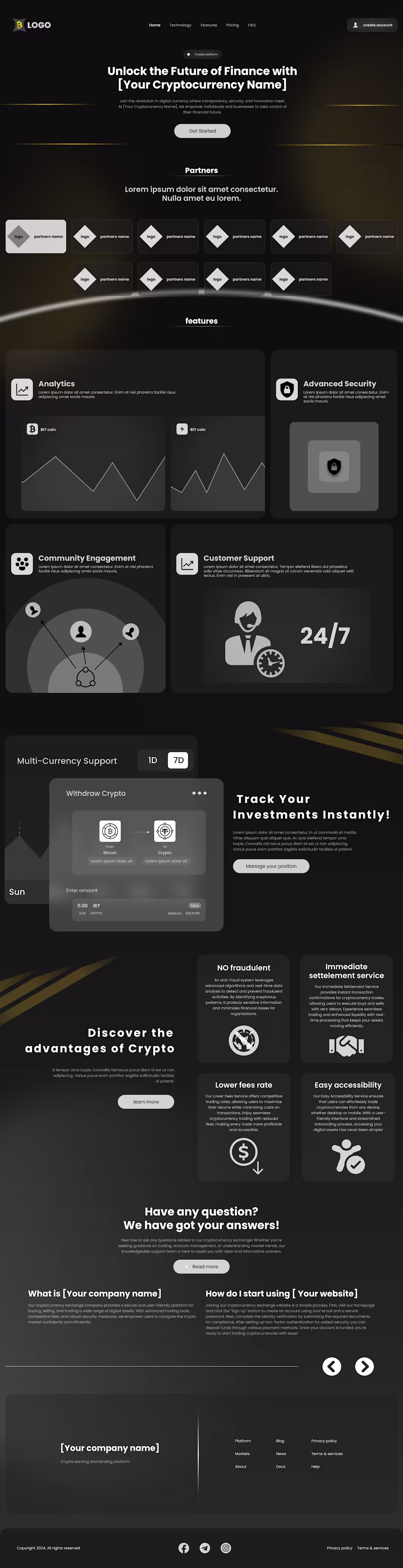 Cover image for Crypto Website