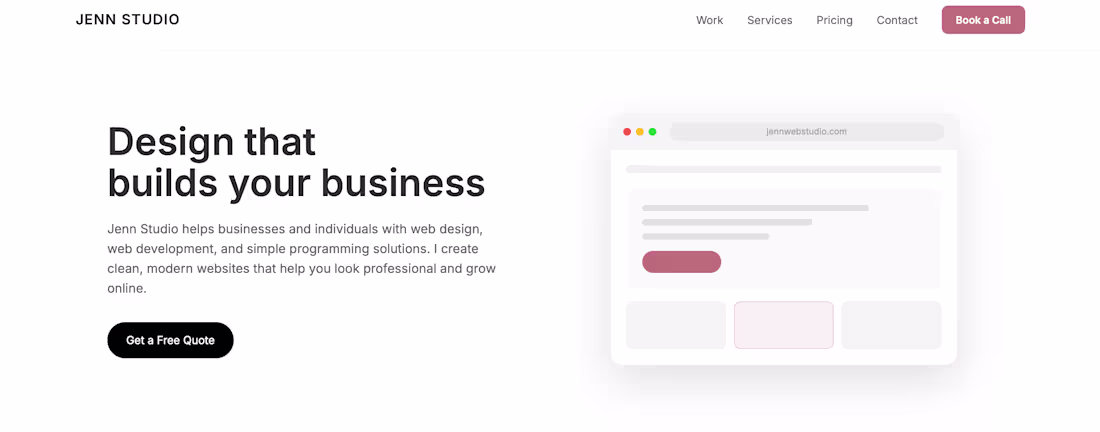 Cover image for Jenn Web Studio | Bespoke