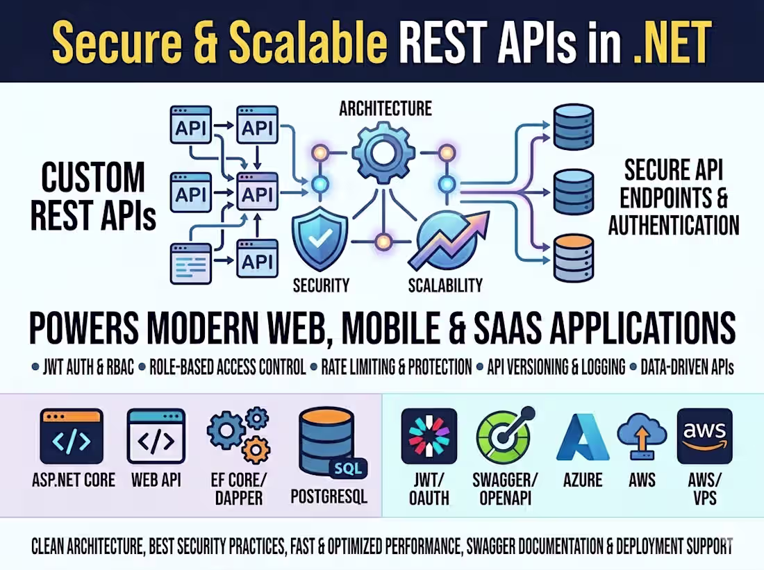 Cover image for Secure & Scalable REST APIs in .NET
