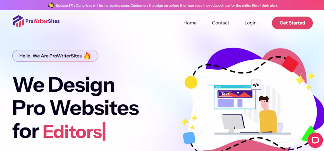 Cover image for ProWriterSites - Portfolio Platform for Freelancers