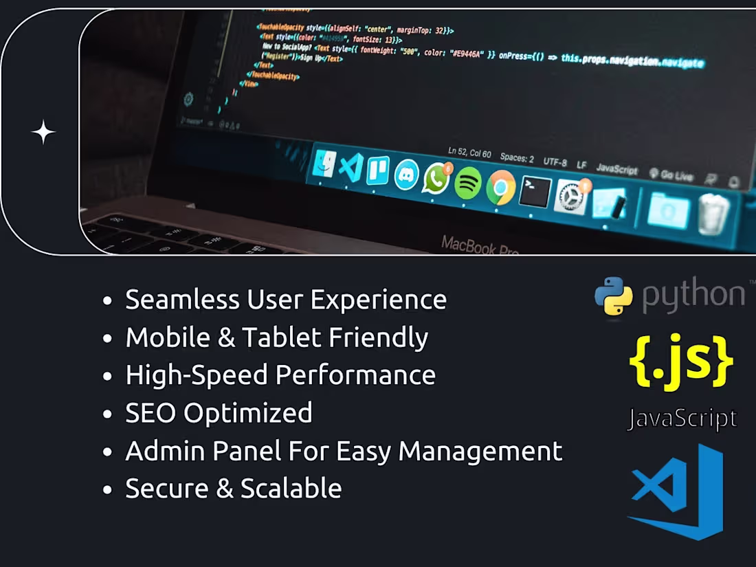 Cover image for Full-Stack Web Developer | Django & Custom Web Apps