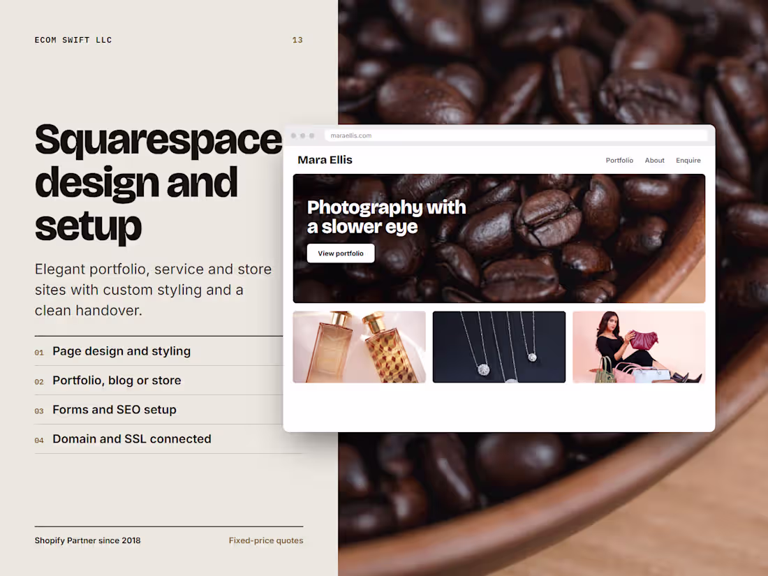 Cover image for Squarespace Website Design and Setup