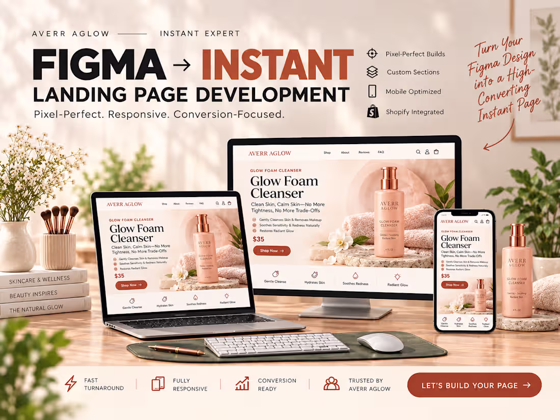 Cover image for Figma to Instant Landing Page Development