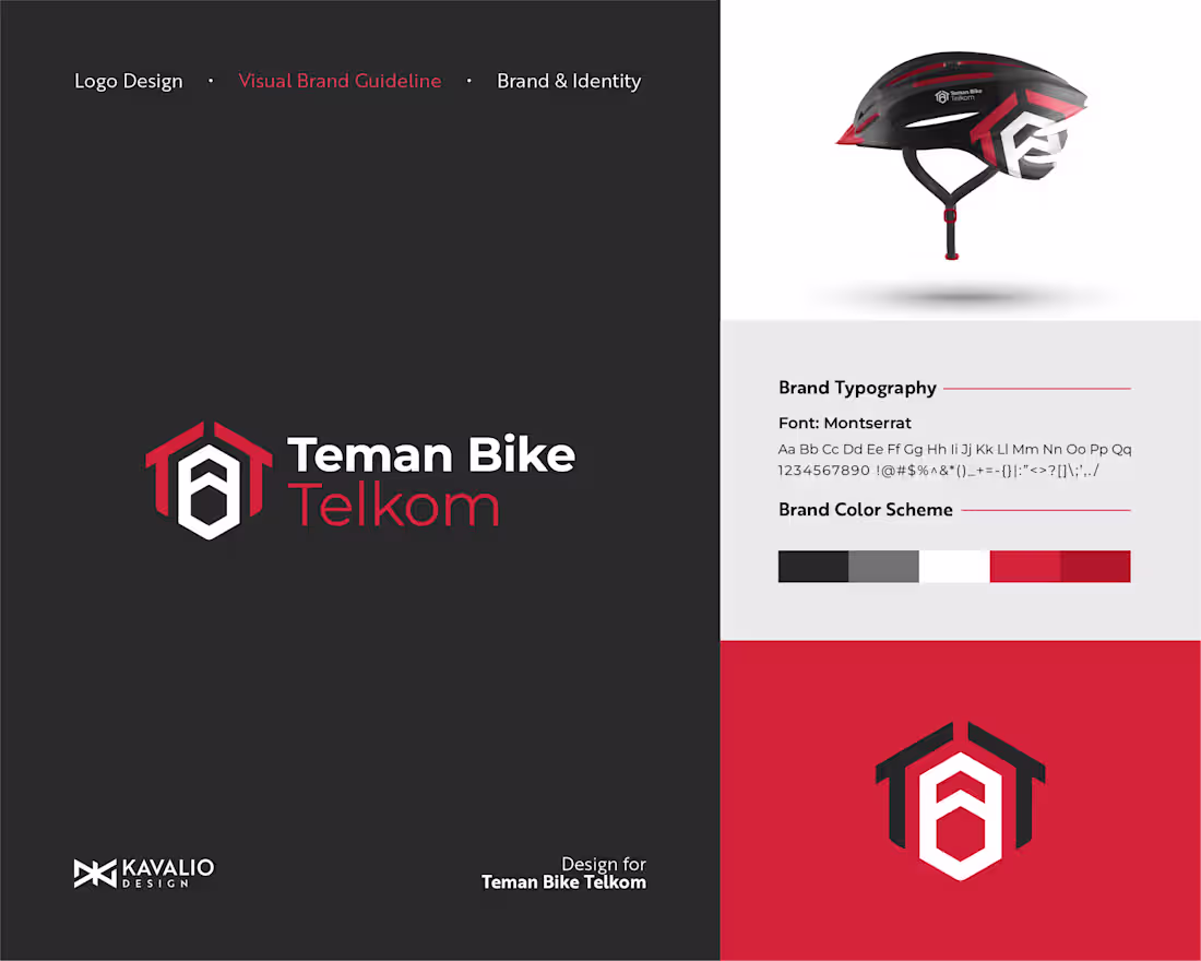 Cover image for Teman Bike Telkom Logo Design, Guideline & Identity