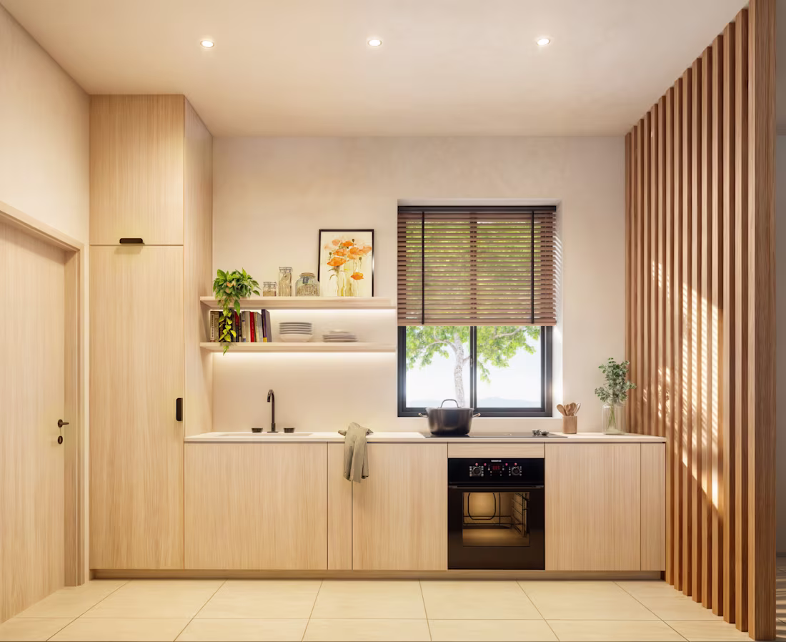 Cover image for Warm Modernism: Erbusco Bilocale Interior