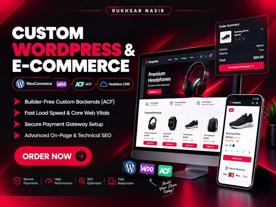Cover image for Custom WordPress & E-Commerce Development