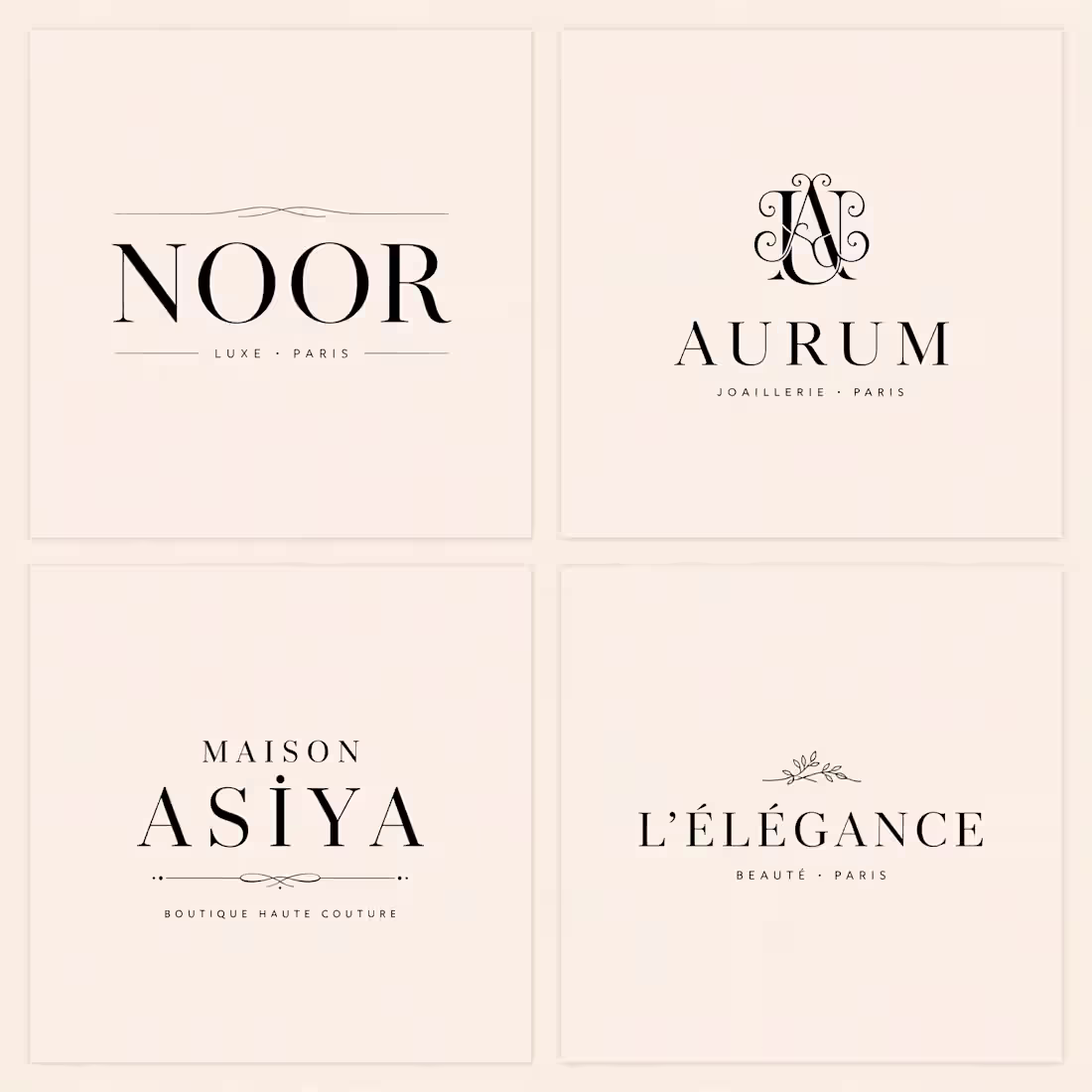 Cover image for Minimalist Luxury Fashion Logo Collection