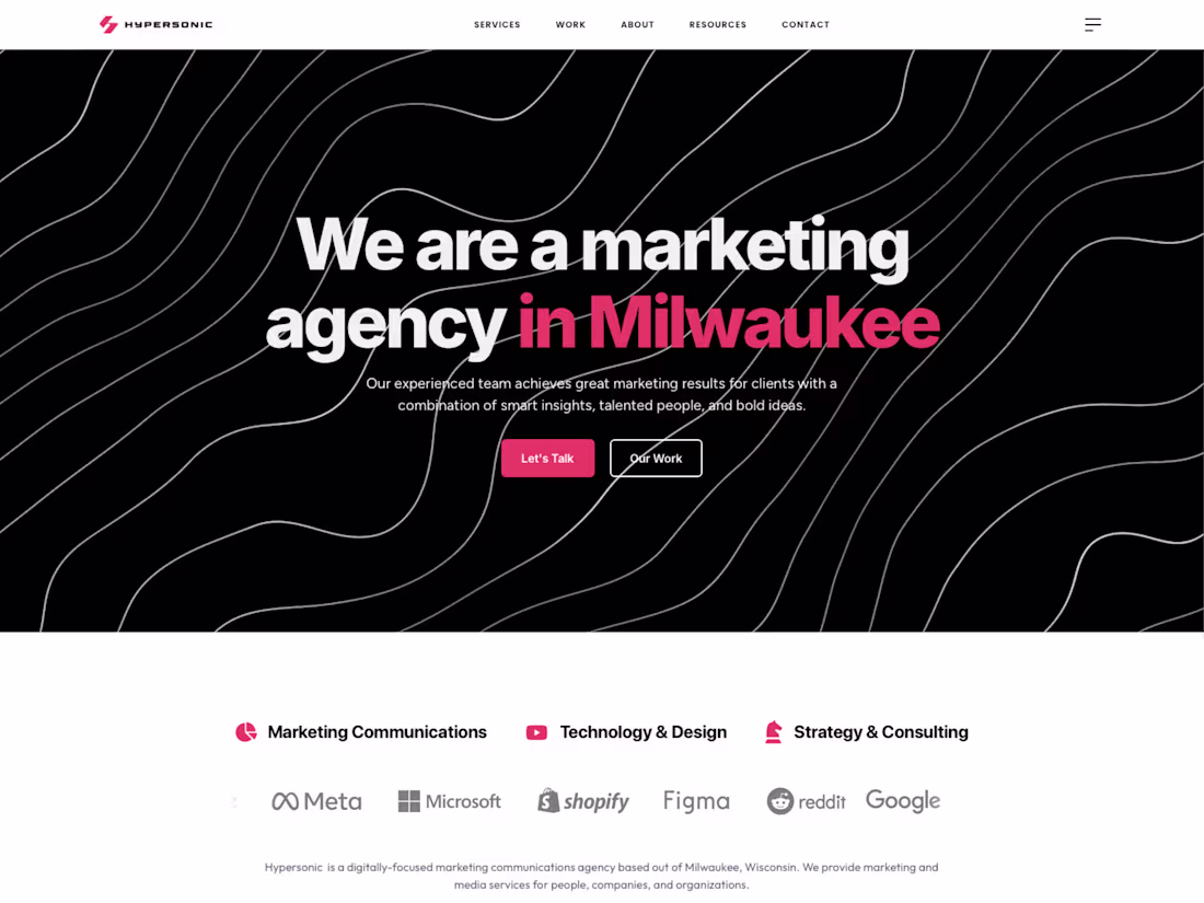 Cover image for Hypersonic • Advertising Agency in Milwaukee, WI