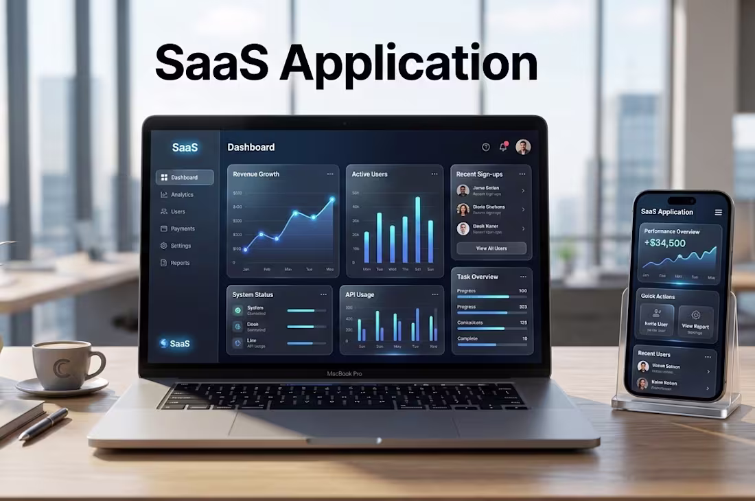 Cover image for SaaS web application with dashboard and user roles