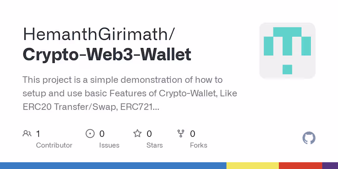 Cover image for HemanthGirimath/Crypto-Web3-Wallet