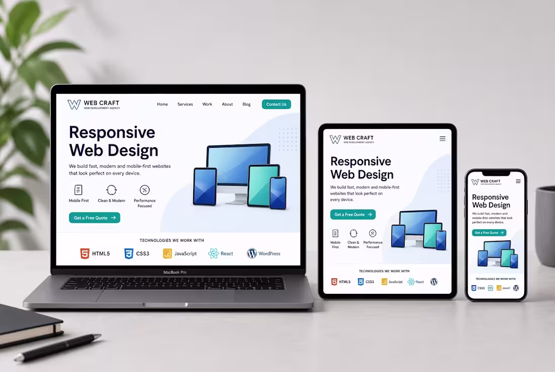 Cover image for Professional Website Development & Responsive Web Design