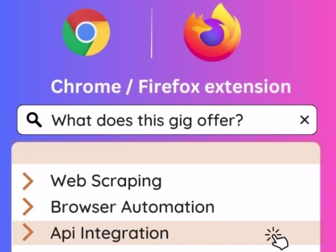 Cover image for Develop, modify or fix any kind of chrome, firefox extension