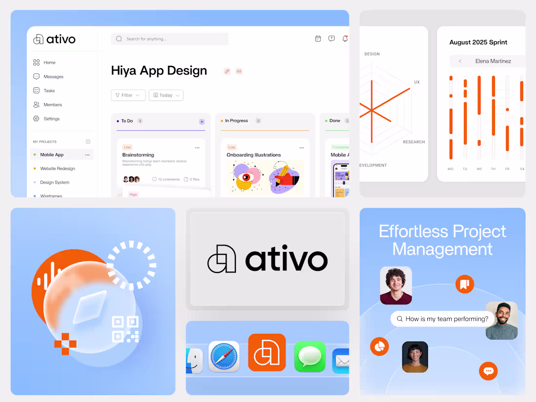 Cover image for Ativo · UX/UI and Brand Identity