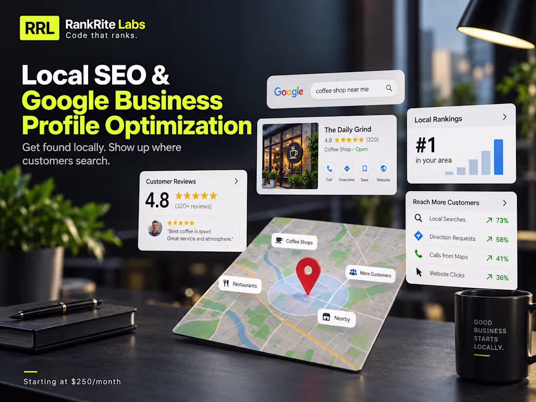 Cover image for Local SEO + Google Profile Optimization — $250/month